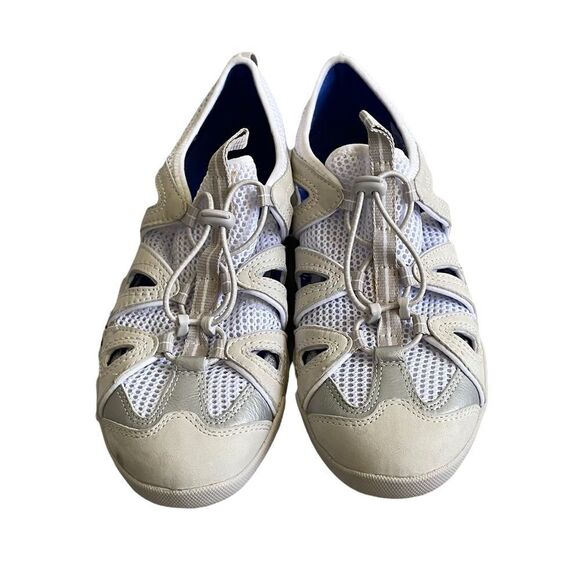 Rockport White Leather Slip-On Casual Hiking Sneaker Sandals Shoes Rubber Sole 9 - Picture 3 of 13